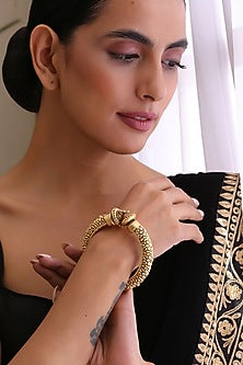 Gold Finish Brass Kada
