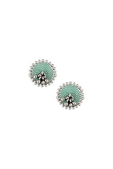 Oxidised Silver Finish Ghungroo Toe Ring In Sterling Silver (Set of 2)