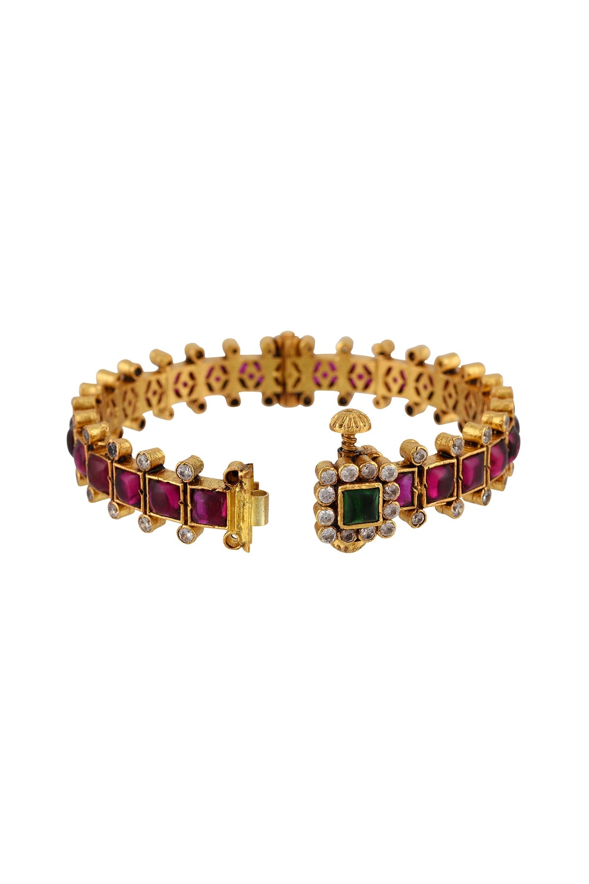 Gold Plated Glass Bangle