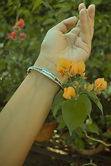 Gold Finish Zircons Bracelet