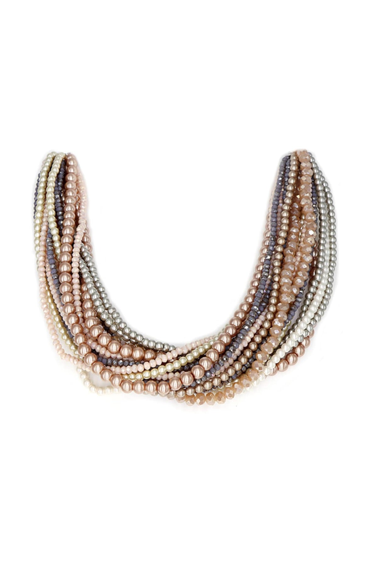 Gold Finish Shell Pearl Necklace