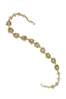 Gold Finish Kundan Polki & Pearl Mathapatti