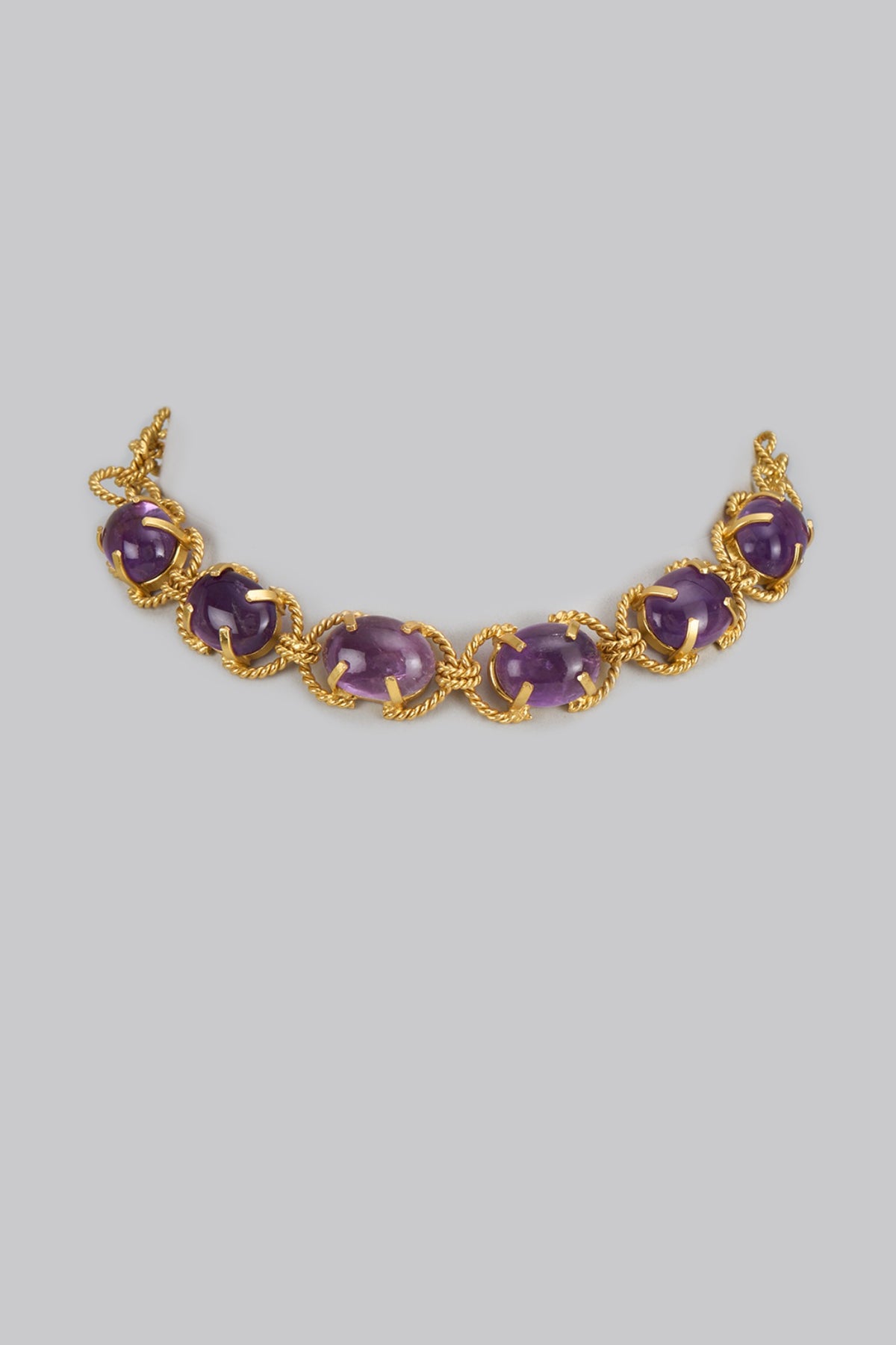 Gold Finish Semi-Precious Stone Necklace