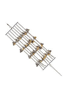 Two Tone Finish Brass Bracelet