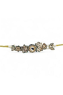 Gold Finish Imitation Kundan Polki Bracelet