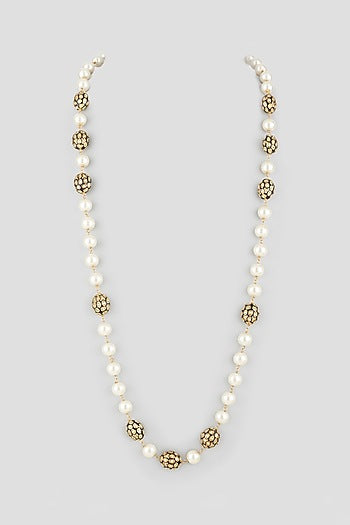 Two Tone Finish Kundan Polki Necklace