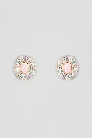 Aari & Zardosi Hand Embroidered Stud Earrings