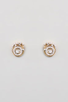 Gold Finish Zircon Pendant Set