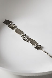 Silver Finish Hand Textured Pandora Maangtikka