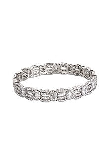 White Finish Cubic Zirconia Bracelet