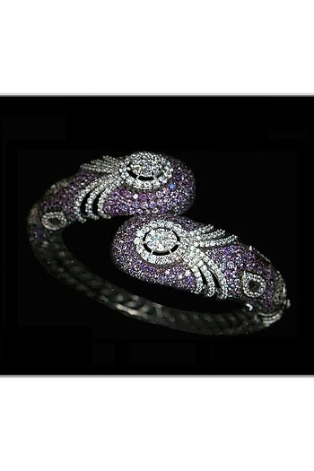 White Finish Cubic Zirconia Bracelet