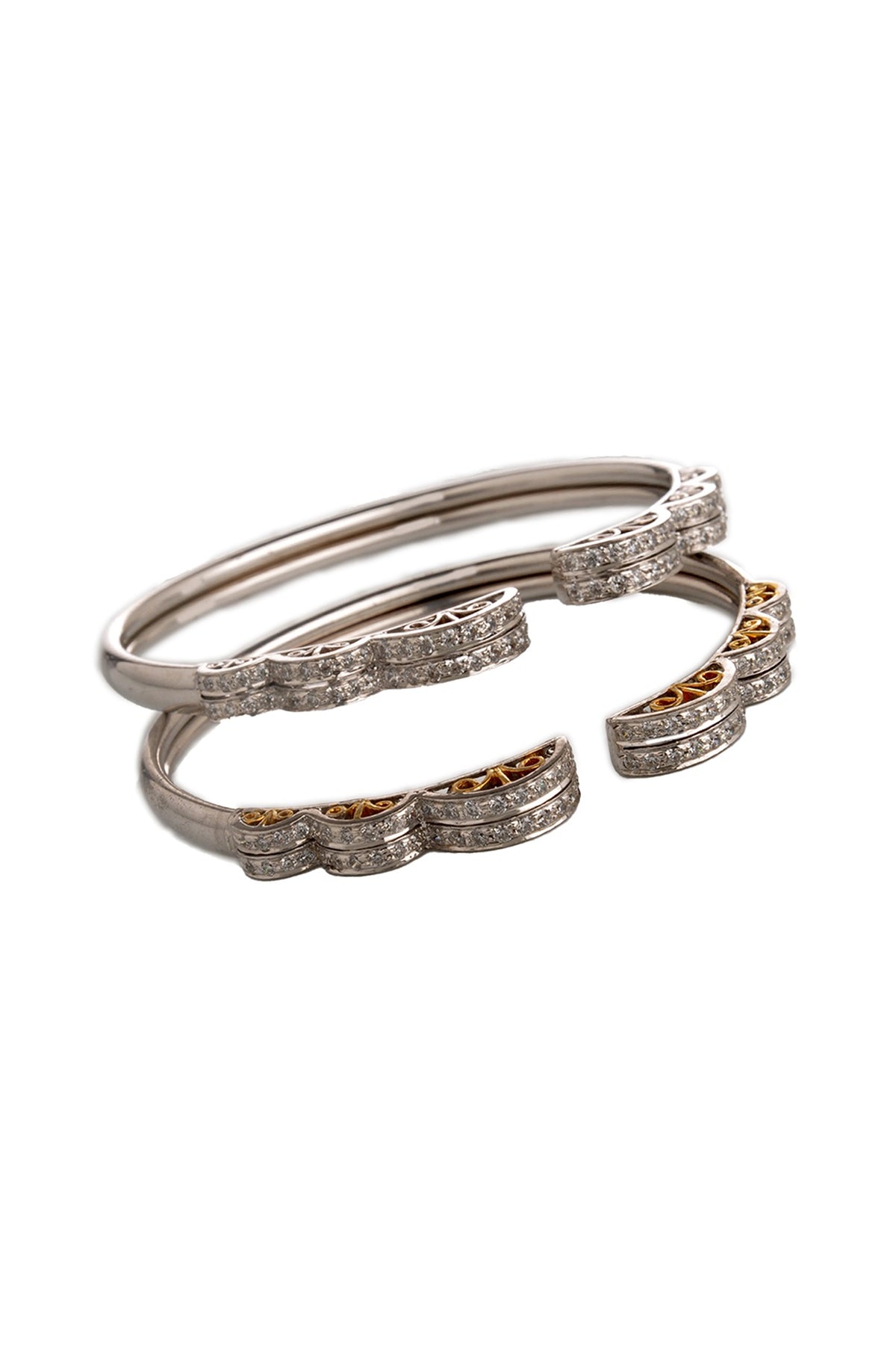 White Finish Cubic Zirconia Bracelet