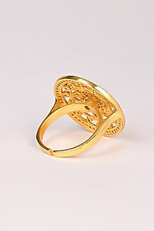 Gold Plated Zircon Ring