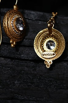 Gold Finish Zircon Pendant Necklace Set