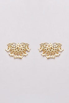 Gold Plated Pearl Motif Filigree Necklace Set