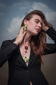 Mint & Olive Handmade Stud Earrings