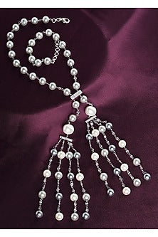 Silver Finish Swarovski Necklace