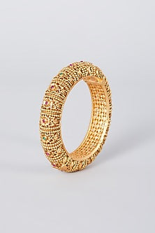 Gold Finish Bangles (Set of 2)