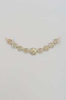 Gold Finish Kundan Polki Sheeshphool