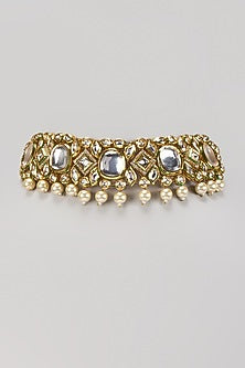 Gold Finish Kundan Polki Necklace