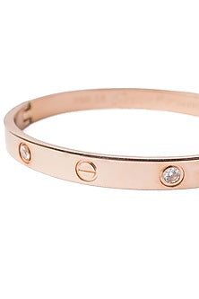 Rose Gold Finish Floral Kada