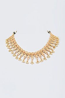 Gold Finish Zircon Necklace