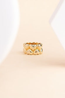 Gold Finish Heart Ring