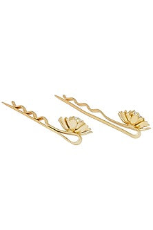 Gold Plated Pearl Hair Pin