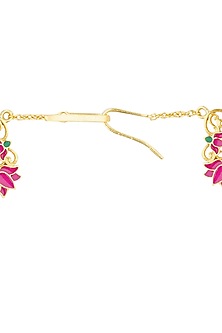 Gold Plated Pearl Mathapatti