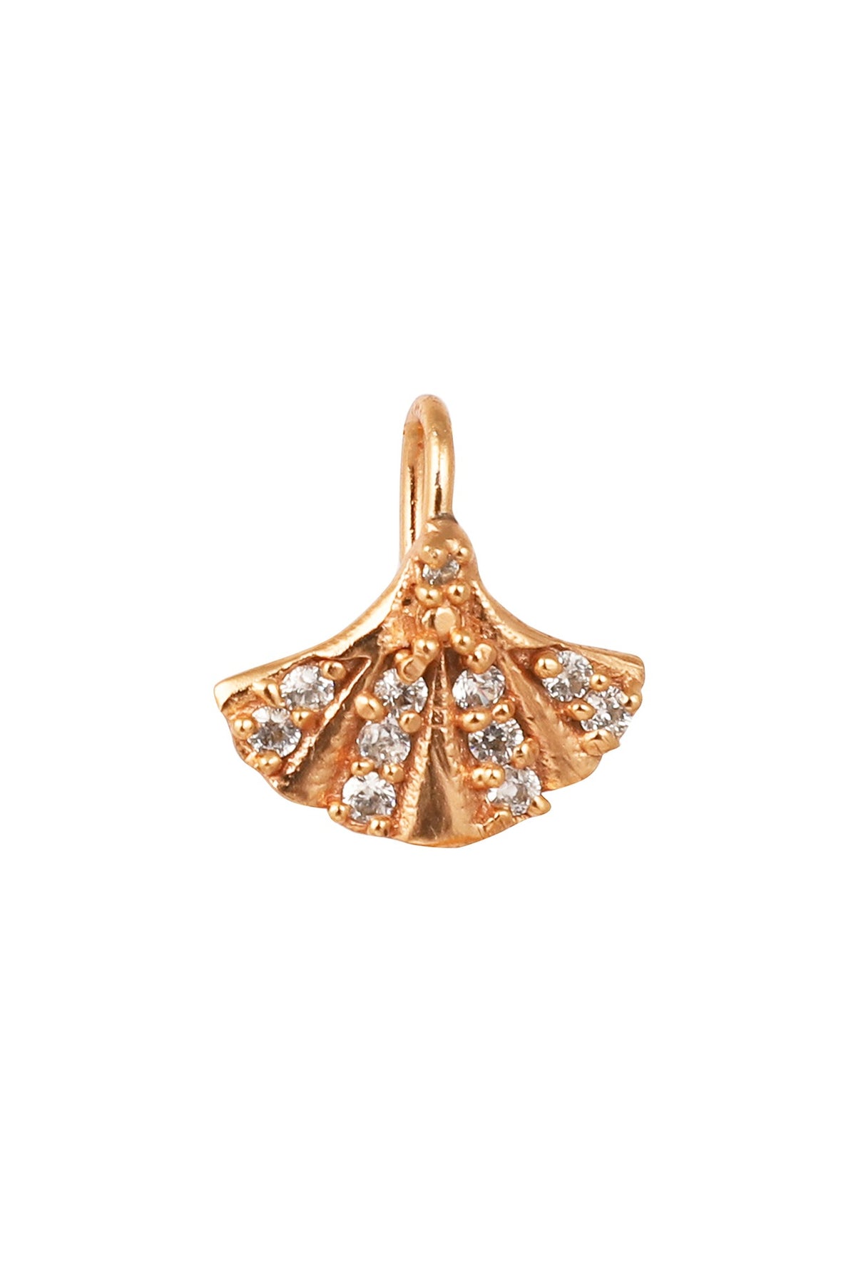 Rose Gold Finish CZ Nose Ring