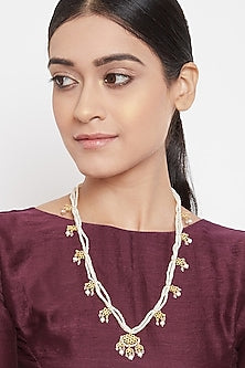 Gold Plated Floral Jaali Necklace