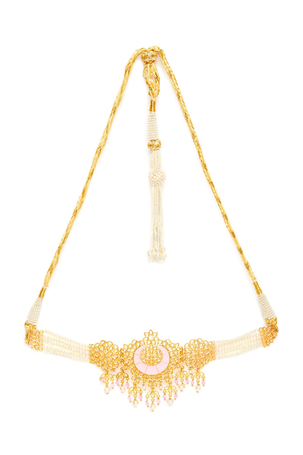Gold Plated Meenakari Choker Necklace