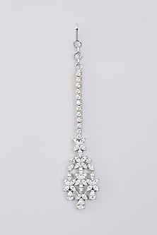 White Finish Diamond Maangtikka