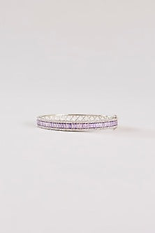 White Finish Diamond Kada