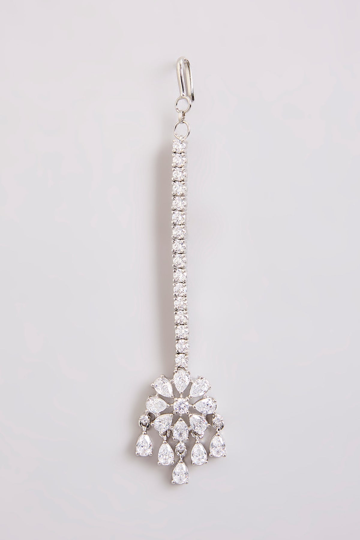White Finish Diamond Maangtikka