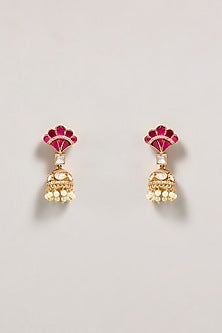 Two Tone Kundan Polki & Pink Stone Necklace Set