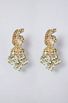 Gold Plated Kundan Polki & Pearl Choker Necklace Set