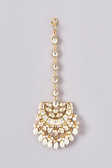 Gold Plated Kundan Polki Necklace Set