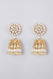 Gold Plated Kundan Polki Necklace Set