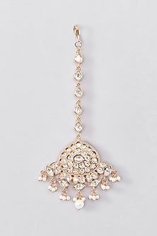 Gold Plated Kundan Polki Necklace Set