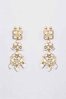 Gold Plated Kundan Polki Necklace Set