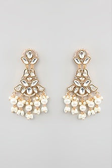 Gold Plated Kundan Polki Necklace Set