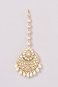 Gold Plated Kundan Polki Long Necklace Set
