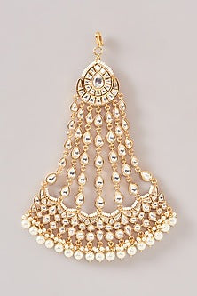 Gold Plated Kundan Polki Pasa