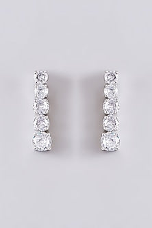White Finish Zircon Necklace Set
