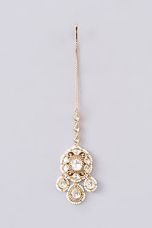 Gold Plated Kundan Polki & Pearl Choker Necklace Set