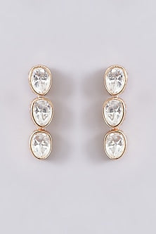 Gold Finish Kundan Polki Choker Necklace Set