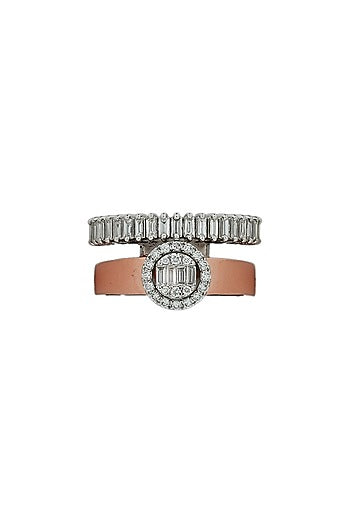 18kt Rose Gold Finish Diamond Soiree Ring