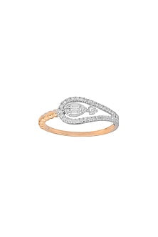 14kt Rose Gold Finish Diamond Boujee Ring