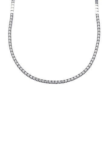 18kt White Finish Diamond Necklace